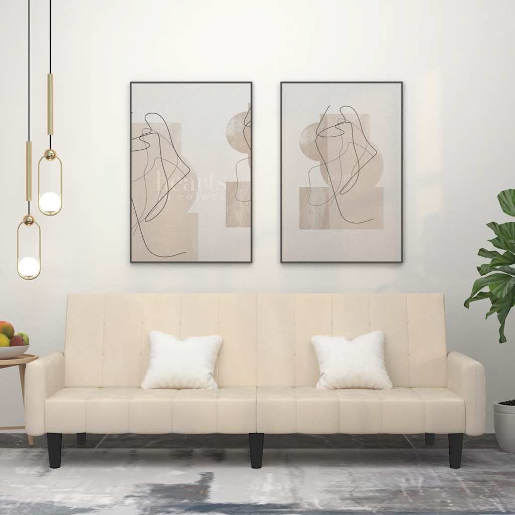 Vidaxl Beige Sofa + Bettsofa, Jericho (Mit Armlehnen) (2-Sitzer) - Bild 3