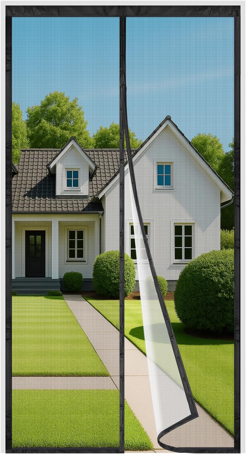 Moustiquaire Porte Fenêtre 140x220 cm – Extension de la bande de 3,8 cm