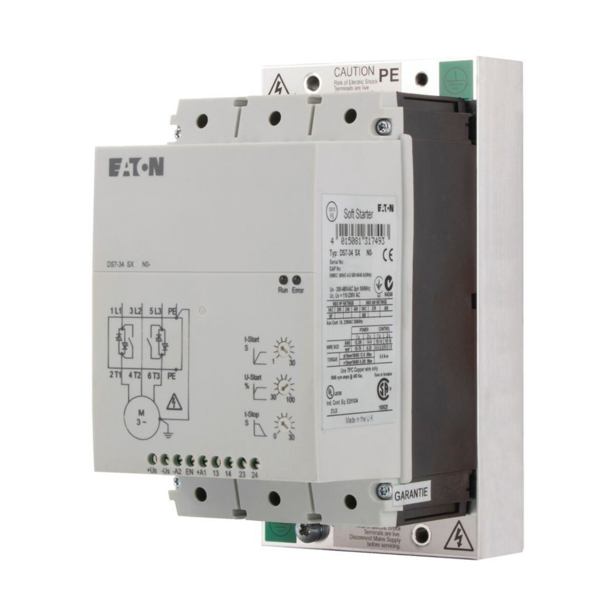 Softstart 3-phasig 400VAC 41A 22kW/400V Uc=24V AC/DC DS7 134916 - Image 5