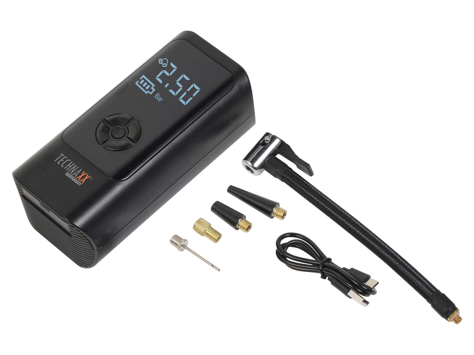Compressore D'Aria Technaxx Tx-370 Portatile 10 Bar Senza Fili Technaxx