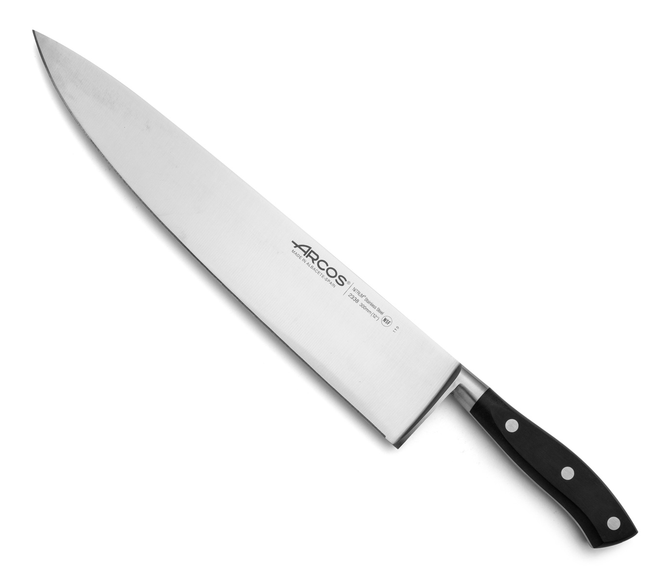 Arcos Schwarz Kochmesser Riviera 233800 Aus Nitrumstahl, Mit Mango Aus Polyoxymethylen Und 30 Cm Klinge Im Koffer. - Bild 2