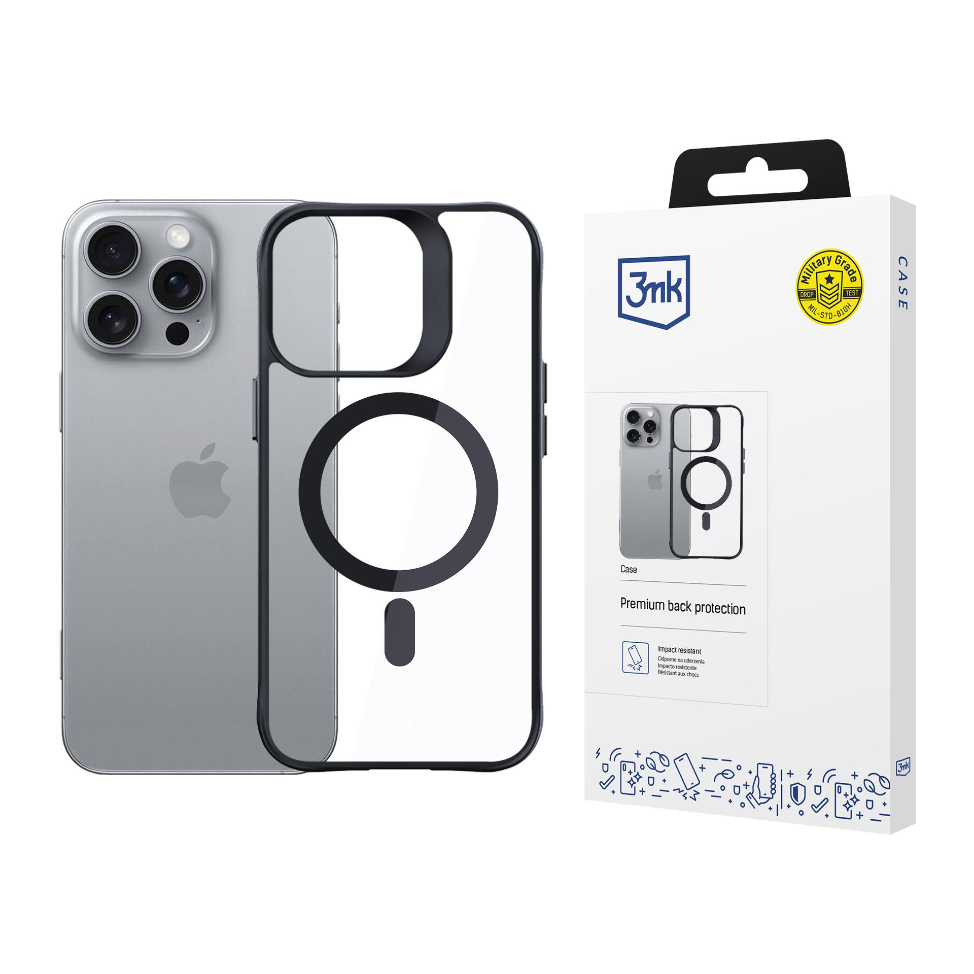 Oem Schwarz Apple Iphone 16 Pro - 3Mk Satin Armor Magcase