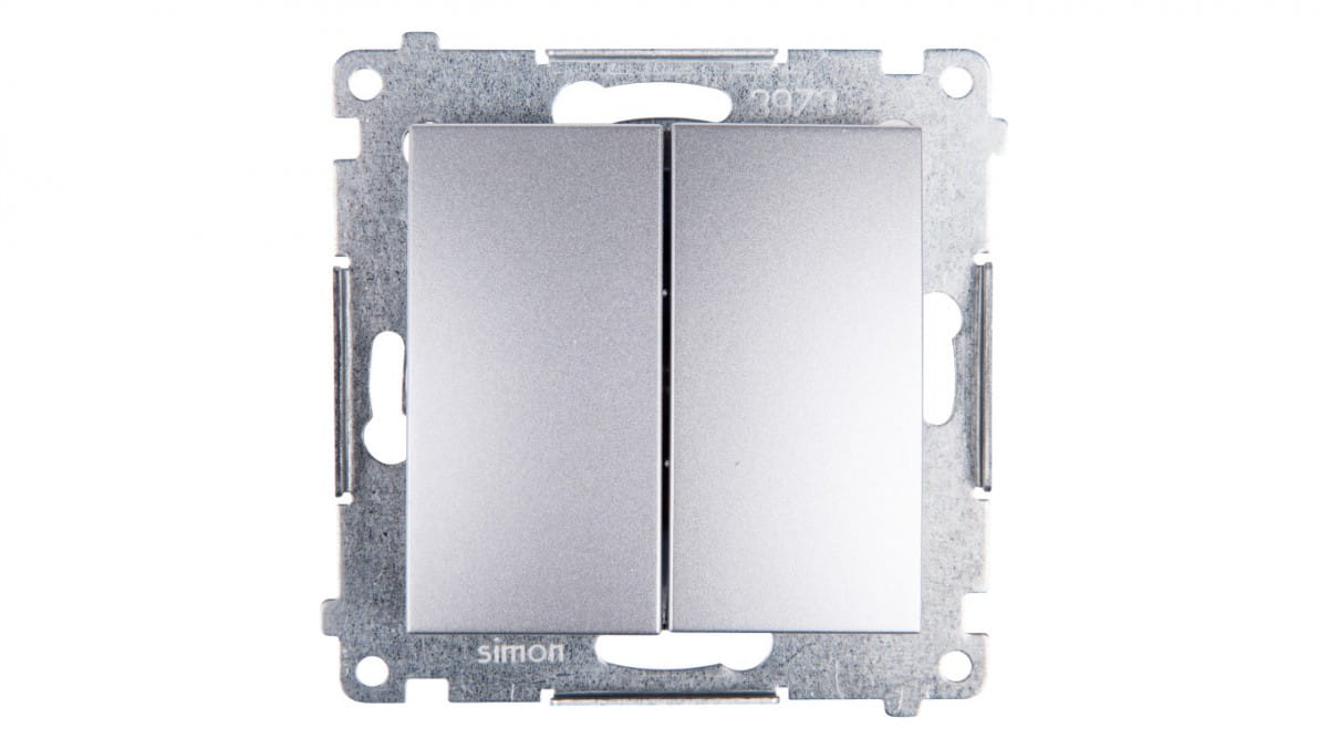Kontakt DP2.01/43, Schalter + Taster, Silber - Bild 6