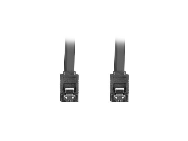 Lanberg Schwarz Sata Iii Kabel 6Gb/S Weiblich Weiblich Metall Clip 30Cm