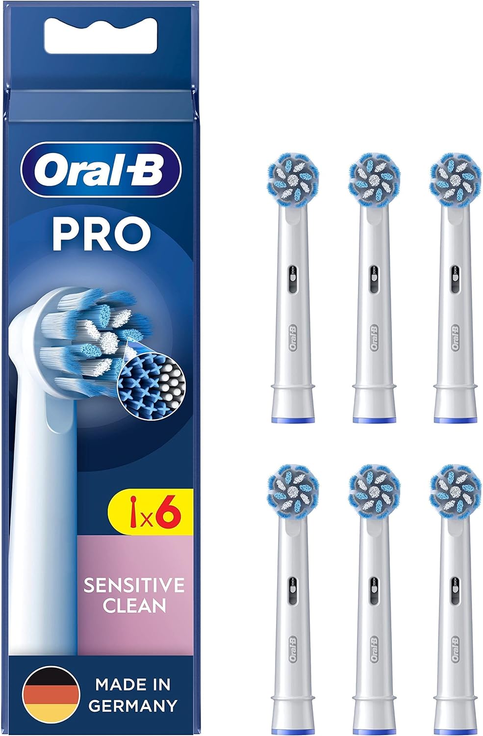 Weiß Oral-B Aufsteckbürsten Pro Sensitive Clean 6Er - Bild 8