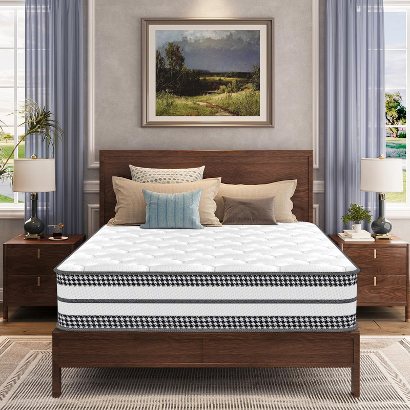 Yidatong – Matelas Ressorts Ensachés 90x200 Cm – Épaisseur 26 Cm