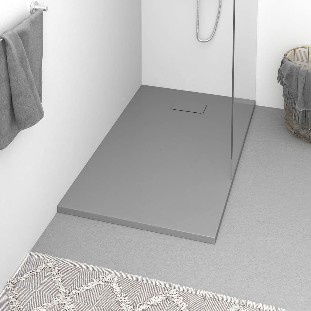 Shower Base Tray Smc Grey 120x70 Cm Vidaxl