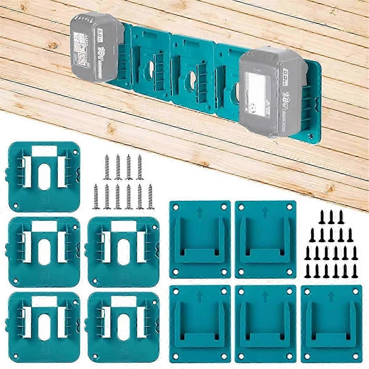 Support de rangement pour 10 batteries Makita 14,4 V et 18 V Li-ion, rack organisateur mural
