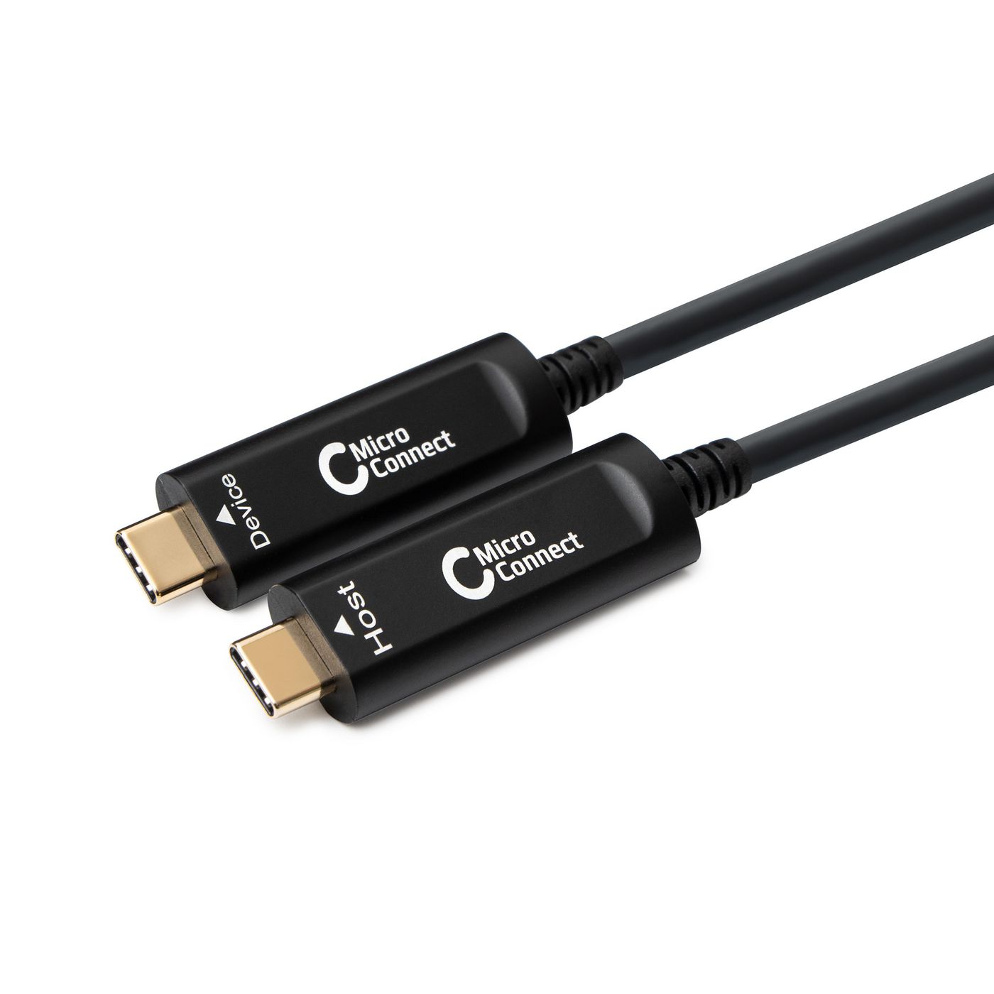 Microconnect Schwarz - Premium Usb-C Glasfaserkabel 15 M