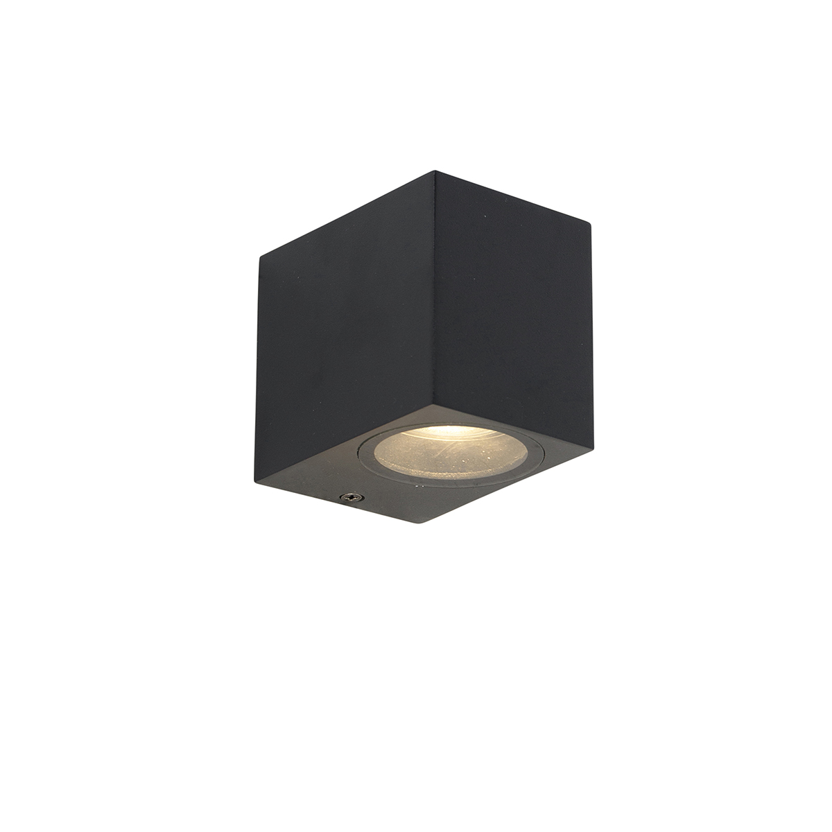 Qazqa Aplique Moderno Negro IP44 - Baleno