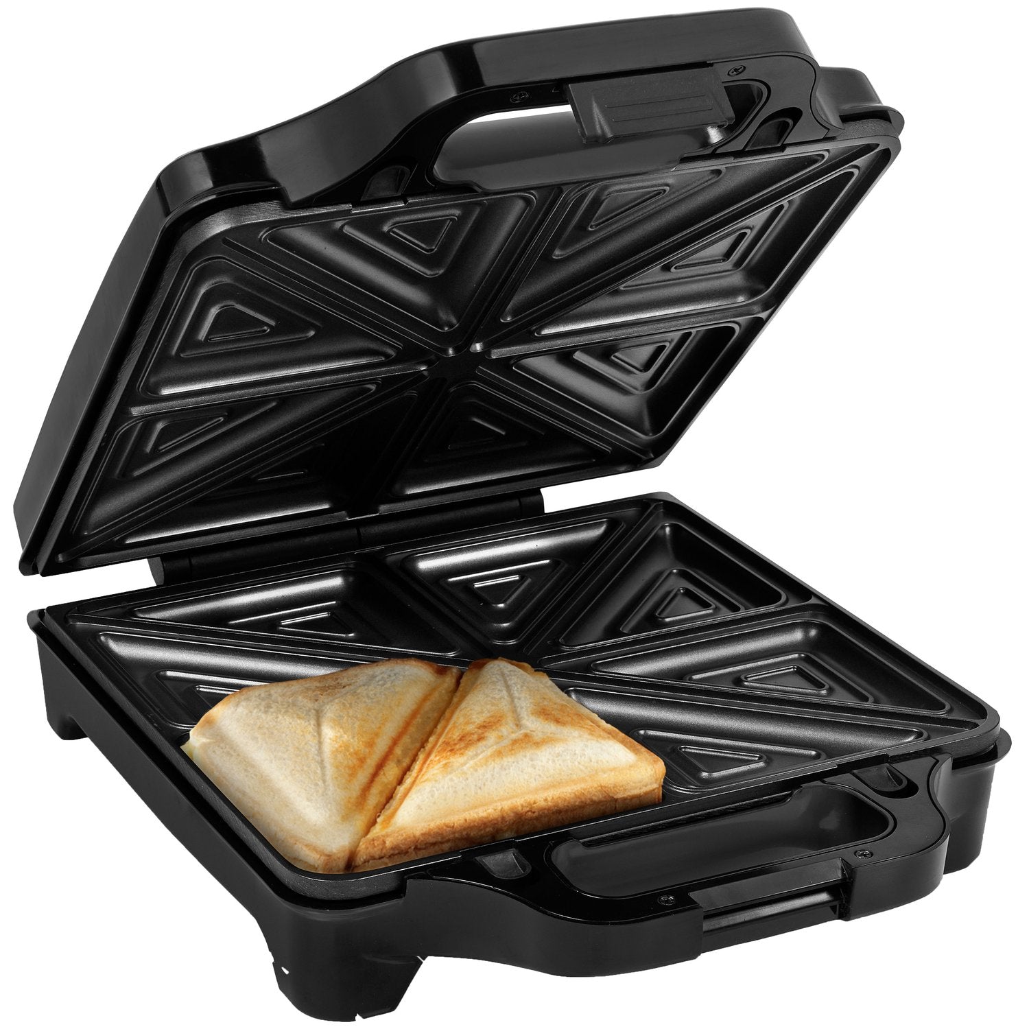 Princess Schwarz - Sandwichmaker 4Er Toaster Sandwichplatte 27,8X25cm 1600W