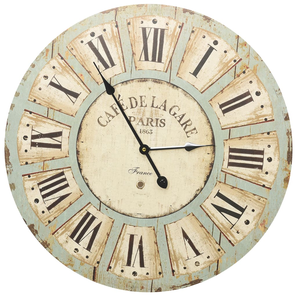 Horloge Murale Multicolore 60 Cm Mdf