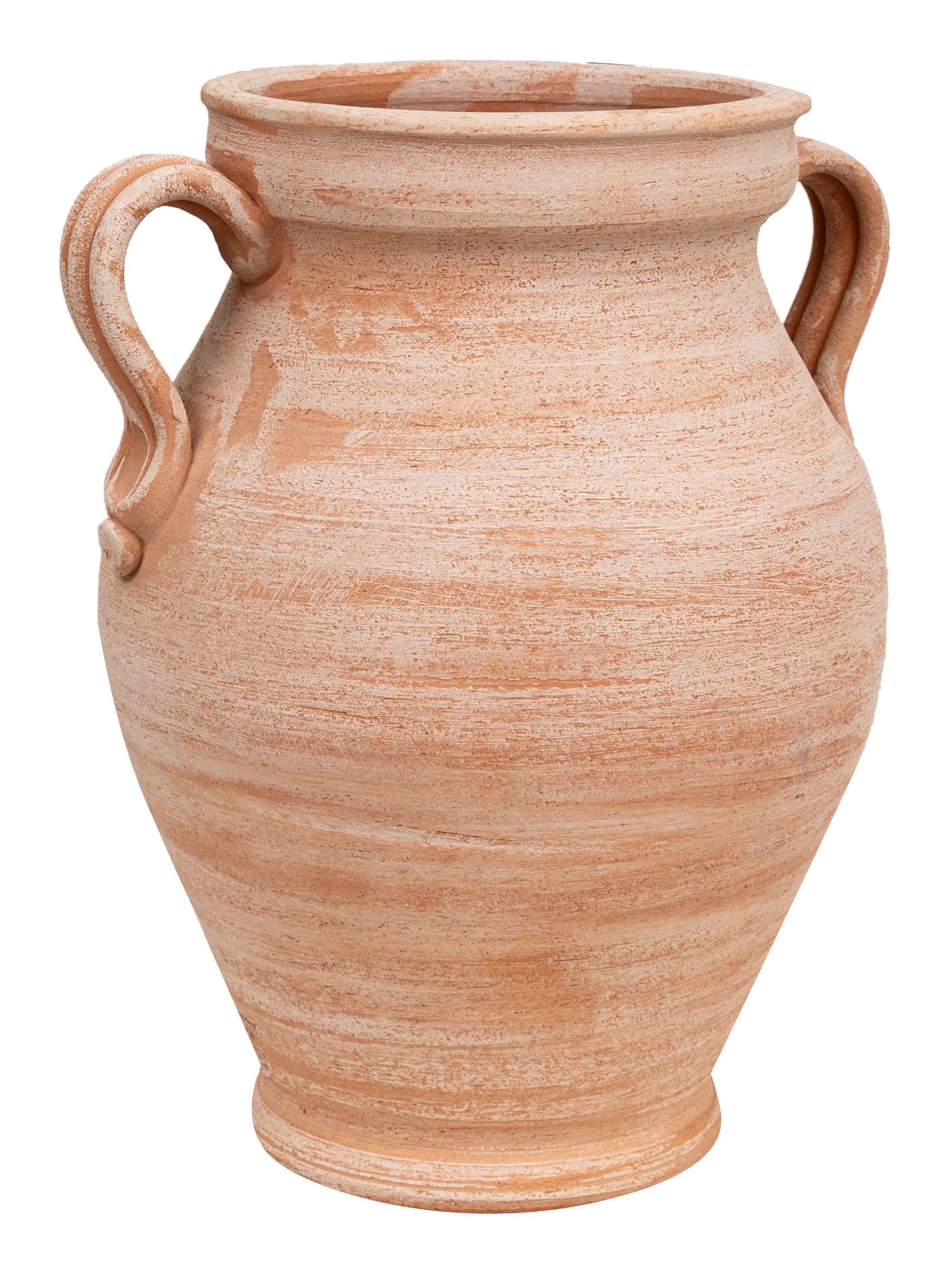 Porte-parapluie. Amphore/vase Avec Anneaux En Terracotte Fait À La Main