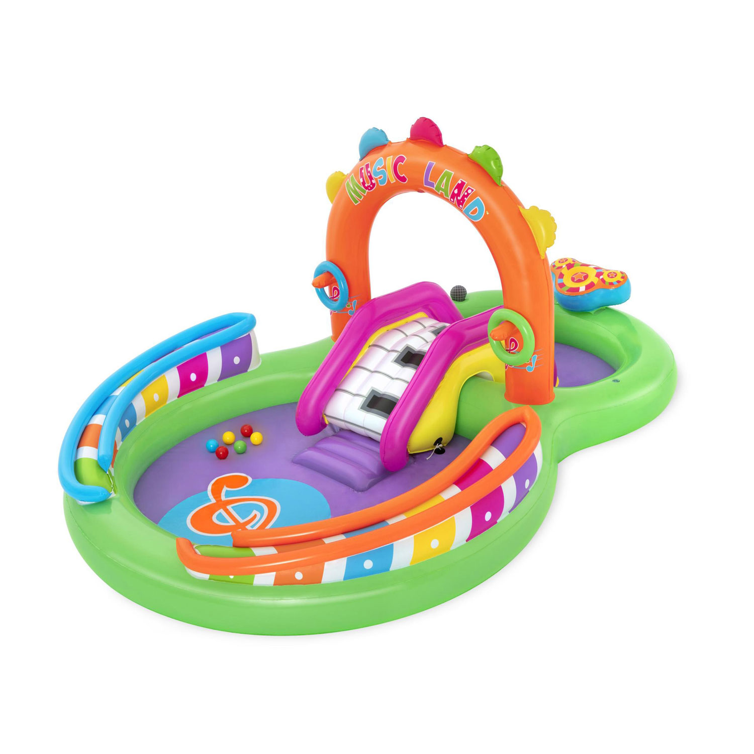 Bestway Mehrfarbig Planschbecken 295 X 190 X 137 Cm Sing 'N Splash Play Center