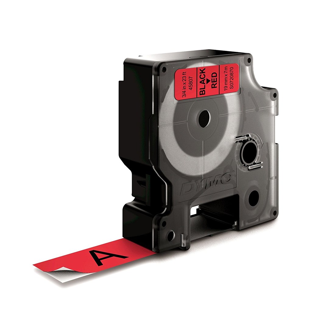 DYMO D1-Etikettenband  schwarz auf rot  19 mm x 7 m - Image 10