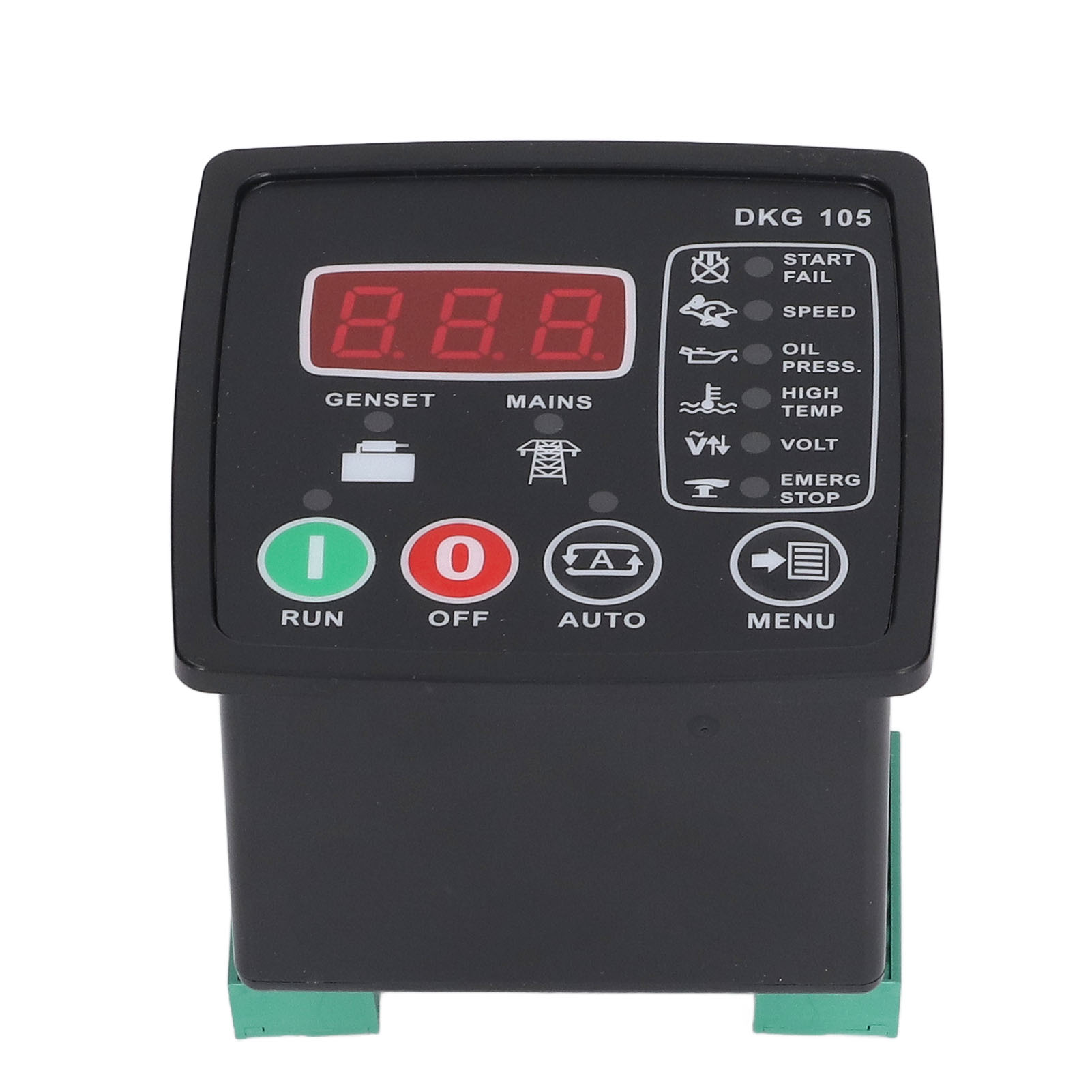 Panneau de commande automatique pour groupe électrogène, démarrage/arrêt, ABS ignifuge UL94 V0, 277 VCA, 8 x 8 x 7 cm