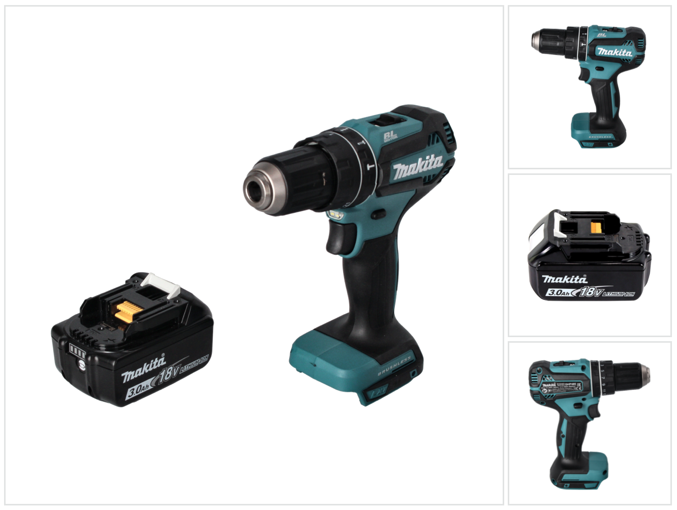 Dhp 485 F1 Akku Schlagbohrschrauber 18 V 50 Nm Brushless + 1x Akku 3, 0 Ah - Ohne Ladegerät - Makita