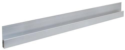 Oem Versilbert Alu H-Kartätsche Länge 1800 Mm M. Verstärkungswulst Aluminium 1,6 Mm