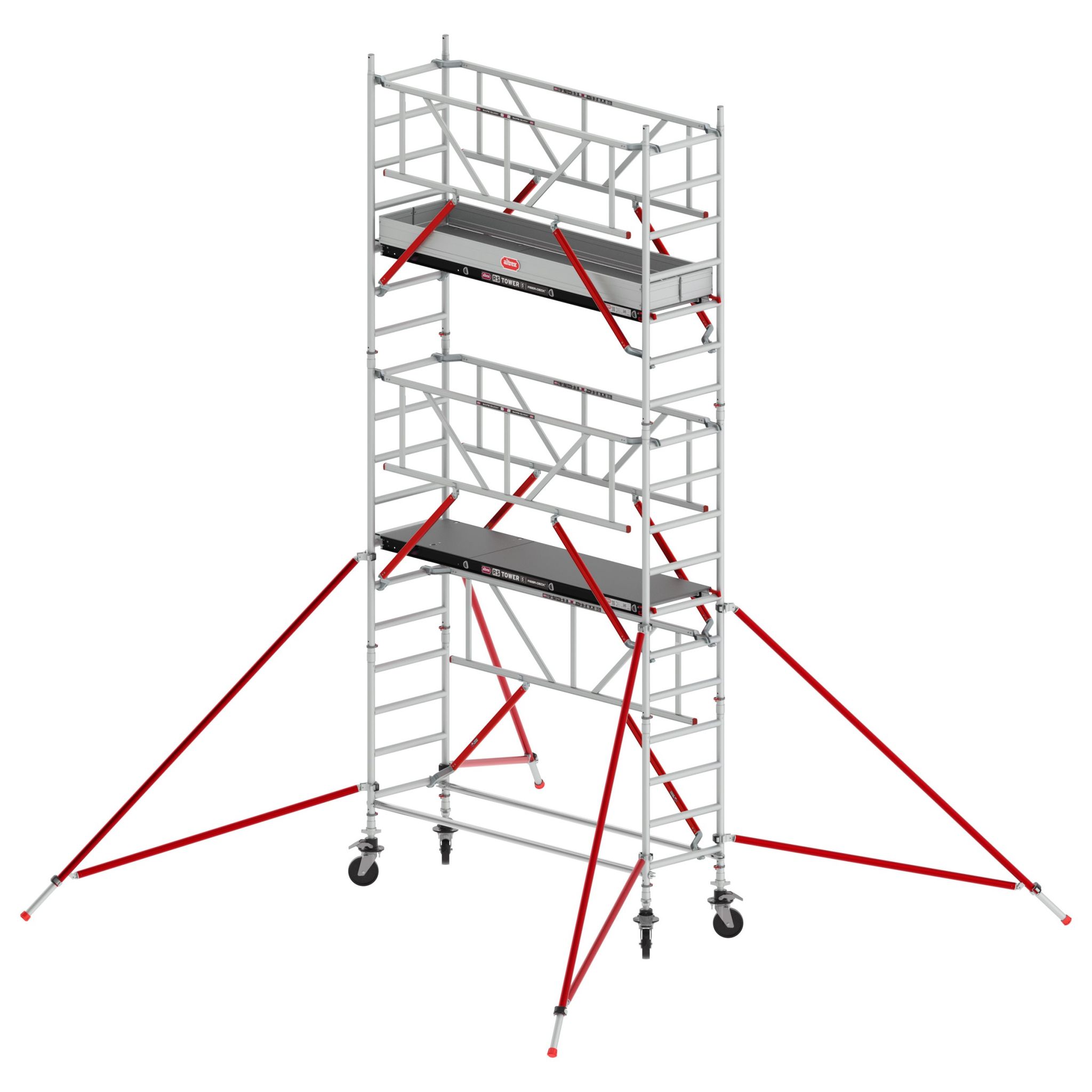 Altrex Fahrgerüst RS Tower 51-S Safe-Quick Aluminium mit Fiber-Deck Plattform 6,20m AH 0,75x2,45m - Image 2