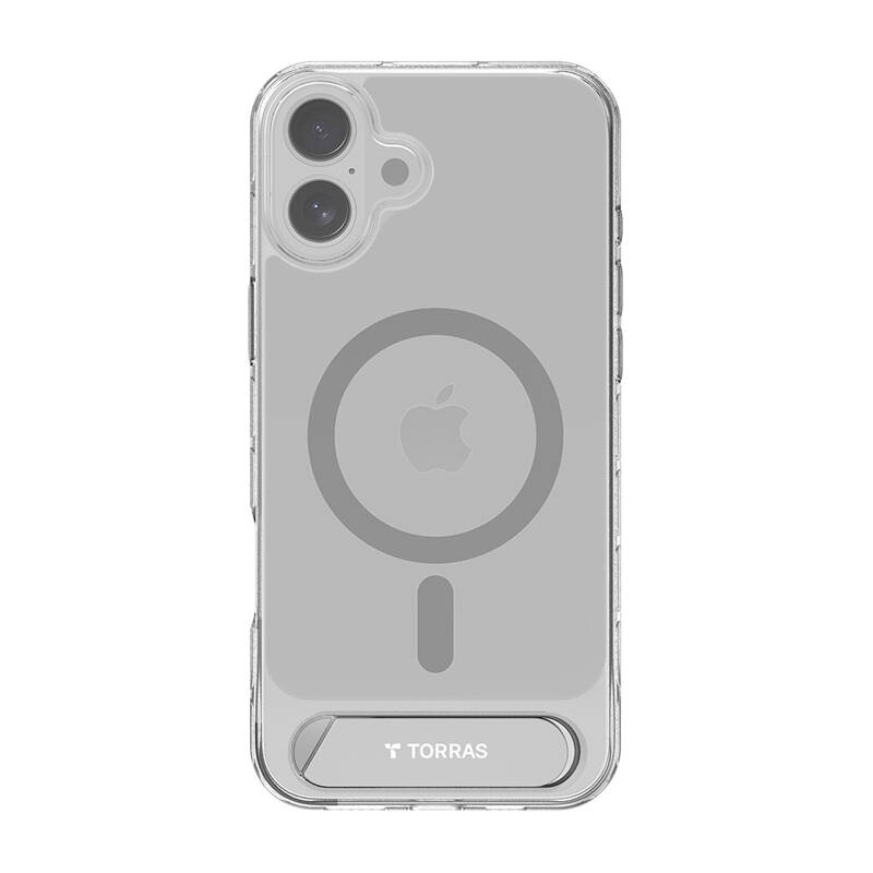 Torras Pstand Series Hülle Für Iphone 16 Plus (transparent)