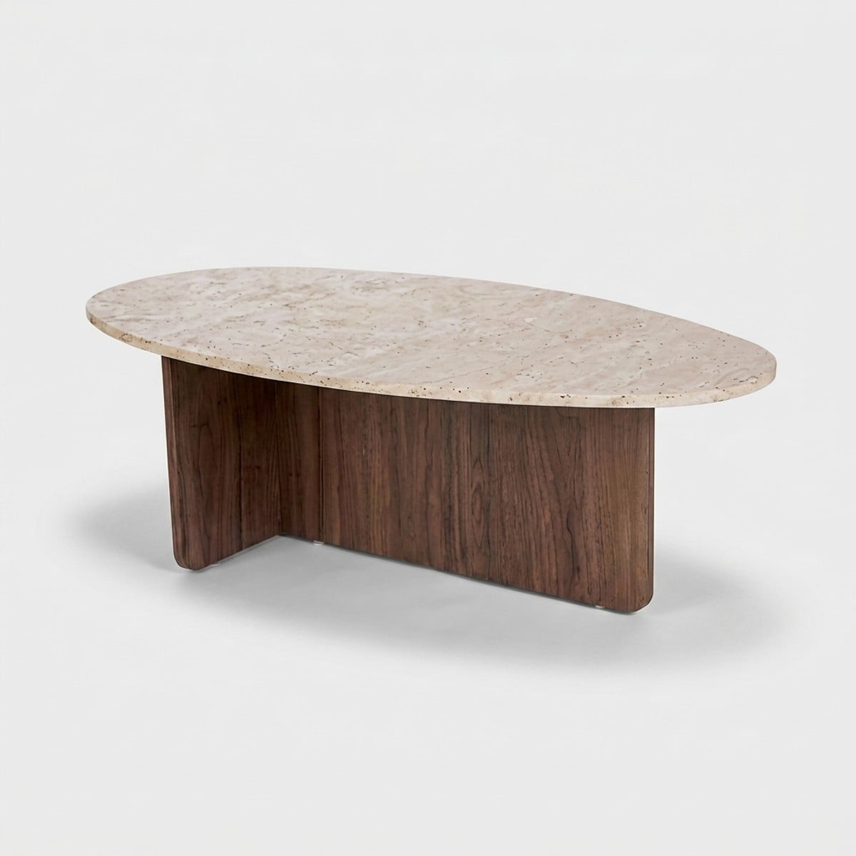 Ahd Amazing Home Design Moderner Ovaler Couchtisch Aus Holz Orba