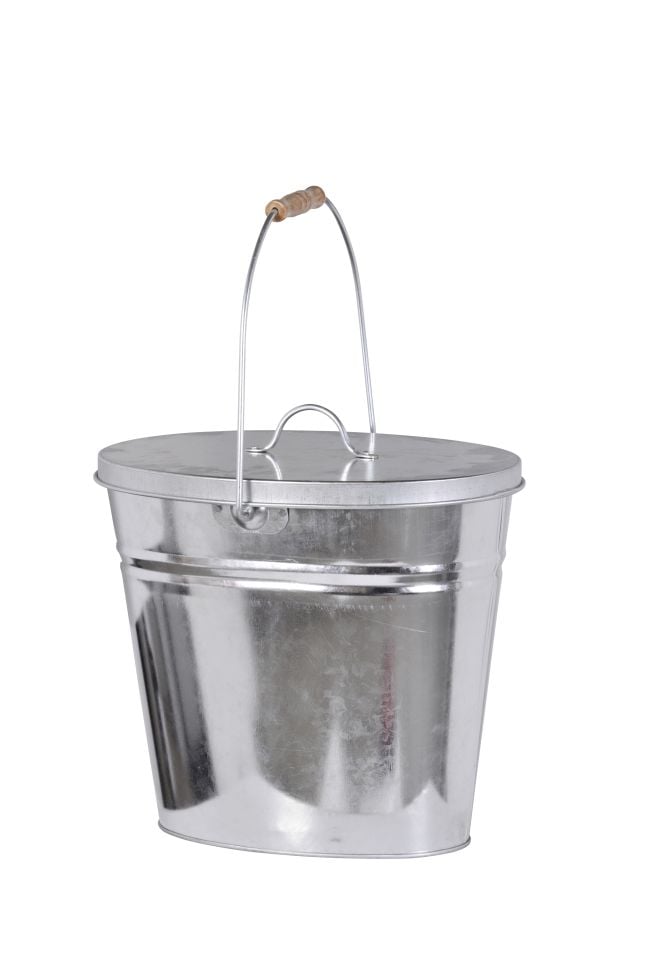 FireFix Ascheeimer oval mit Deckel Höhe: 30 cm 12,5 Liter - Image 5