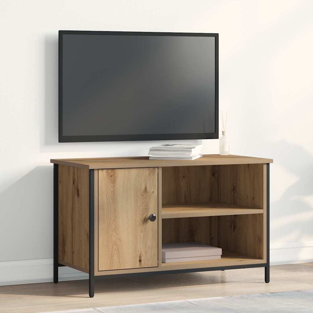 Vidaxl - Meuble Tv Chêne Artisanal 80 X 40 X 50 Cm Bois D'Ingénierie