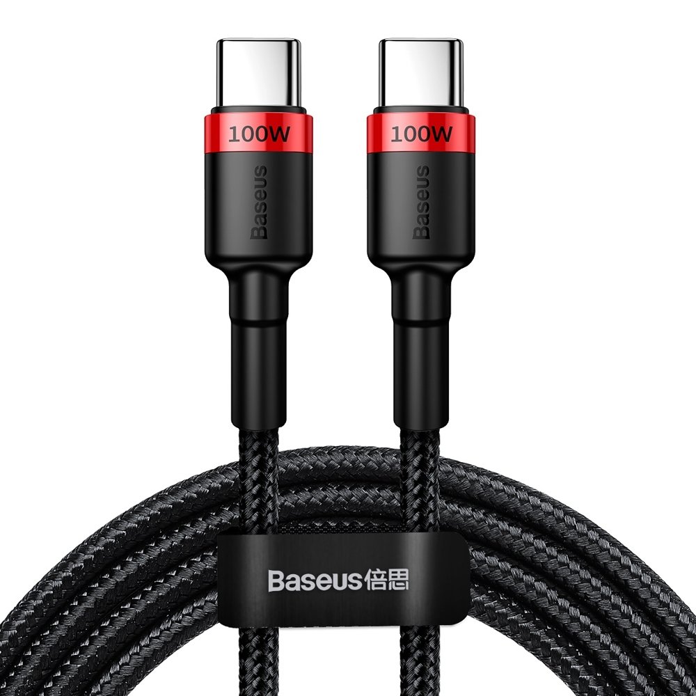 Joom Baseus Rot/Schwarz Kabel Usb-C Zu Usb-C Cafule, Qc 3.0, Pd 2.0, 100W, 5A, 2M (-Schwarz) - Bild 7