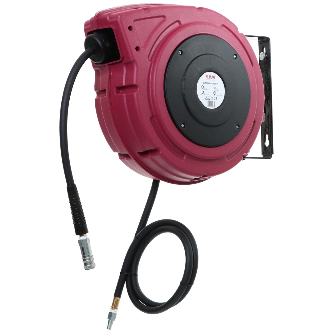 Elmag Rot Automatischer Schlauchaufroller Euroreel Air 10/15