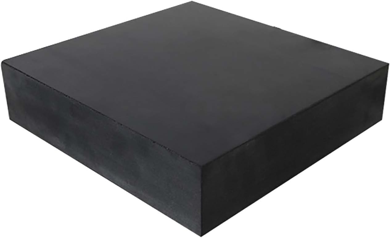 Patin antidérapant en caoutchouc 200 x 300 mm, amortisseur, noir, lot de 1