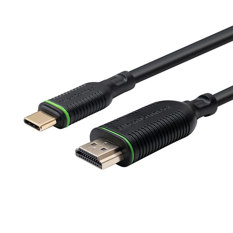 Schwarz Microconnect Usb-C-Auf-Hdmi-Kabel 5 M, Mc-Usbchdmi5 - Bild 3