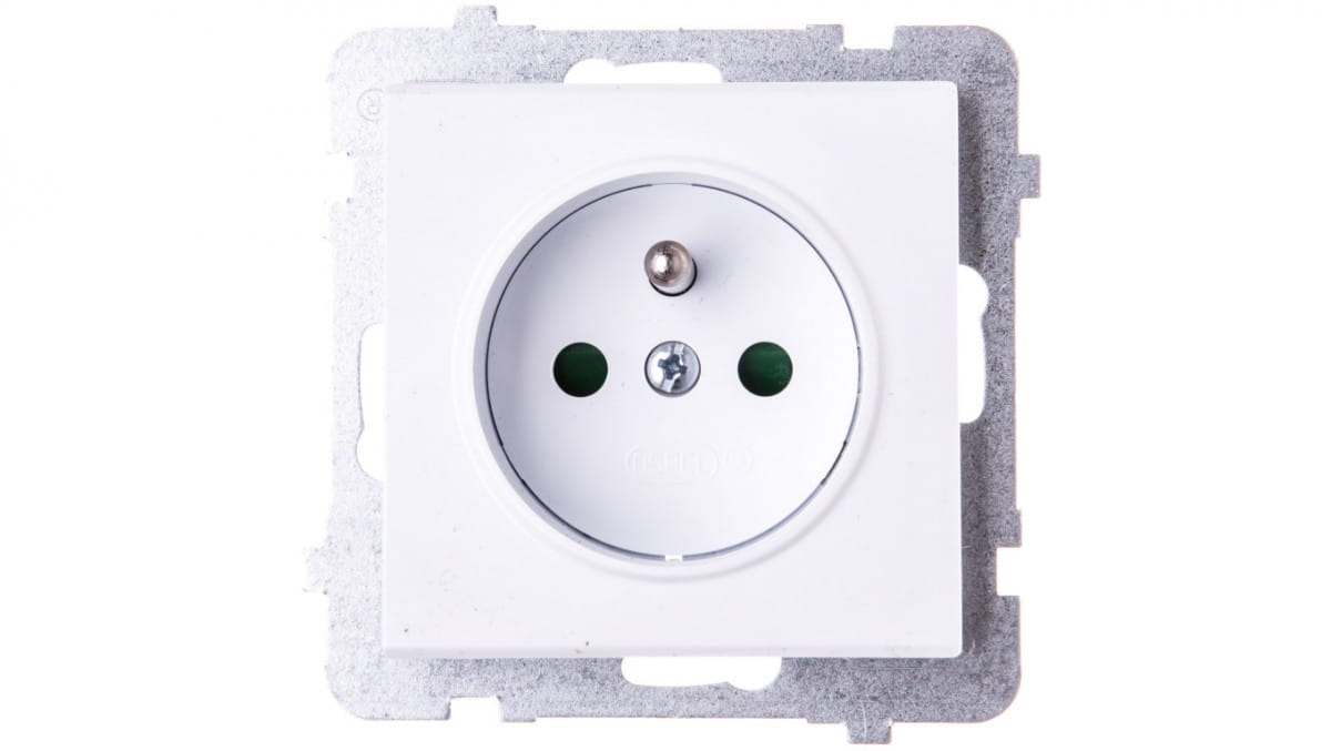 Oem Weiß Sonata Einzelsteckdose Mit/Mit Jalousien Gp-1Rzp/M/00