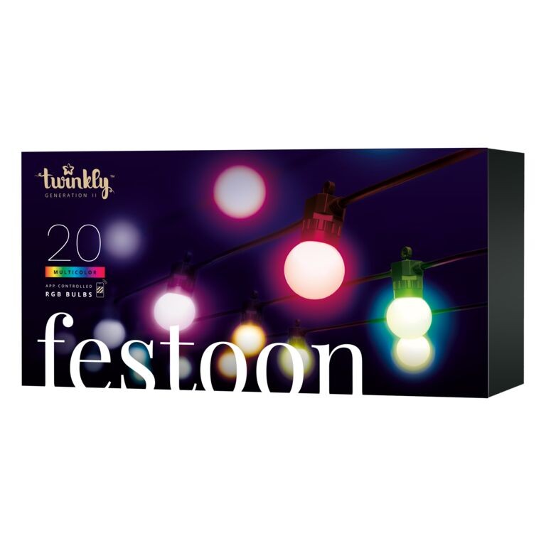 NEU: Twinkly Festoon Starter Kit IP44 Lichterkette Bluetooth Sensor 20x RGB LED - Bild 2