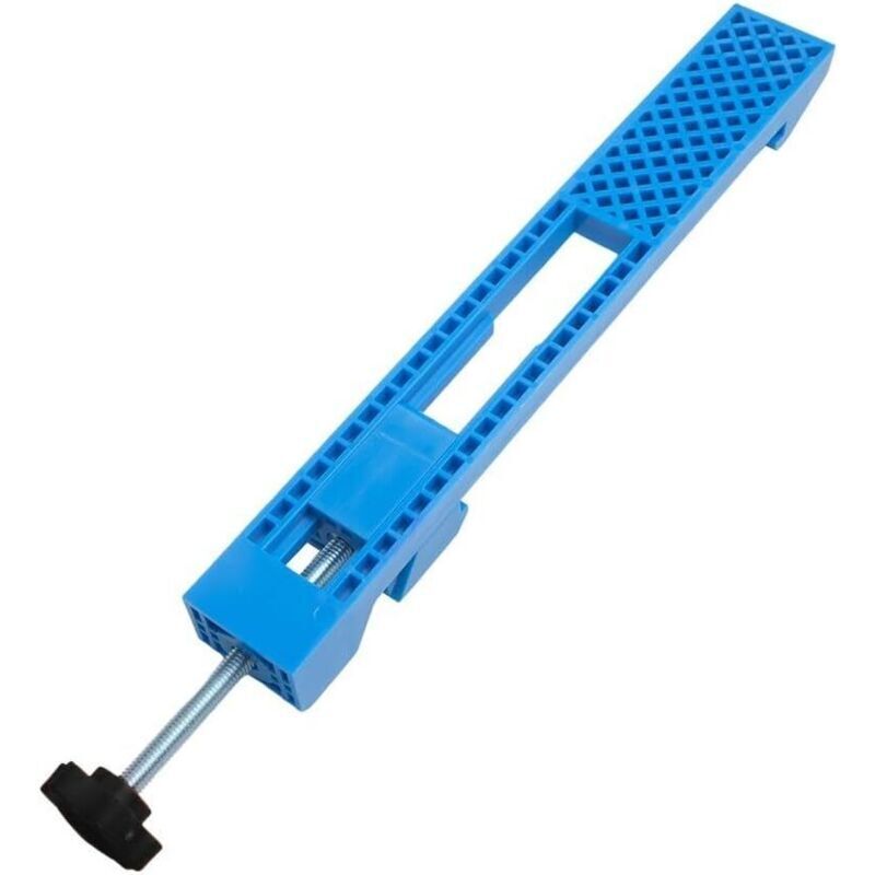 Guide de scie circulaire réglable en plastique ABS, compatible 5" et 6", boucle de maintien bidirectionnelle