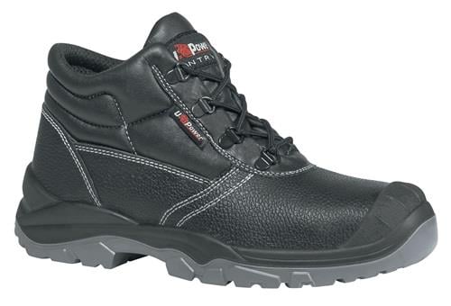 Sicherheitsstiefel Safe Uk Gr. 46 Schwarz Leder S3 Src En20345