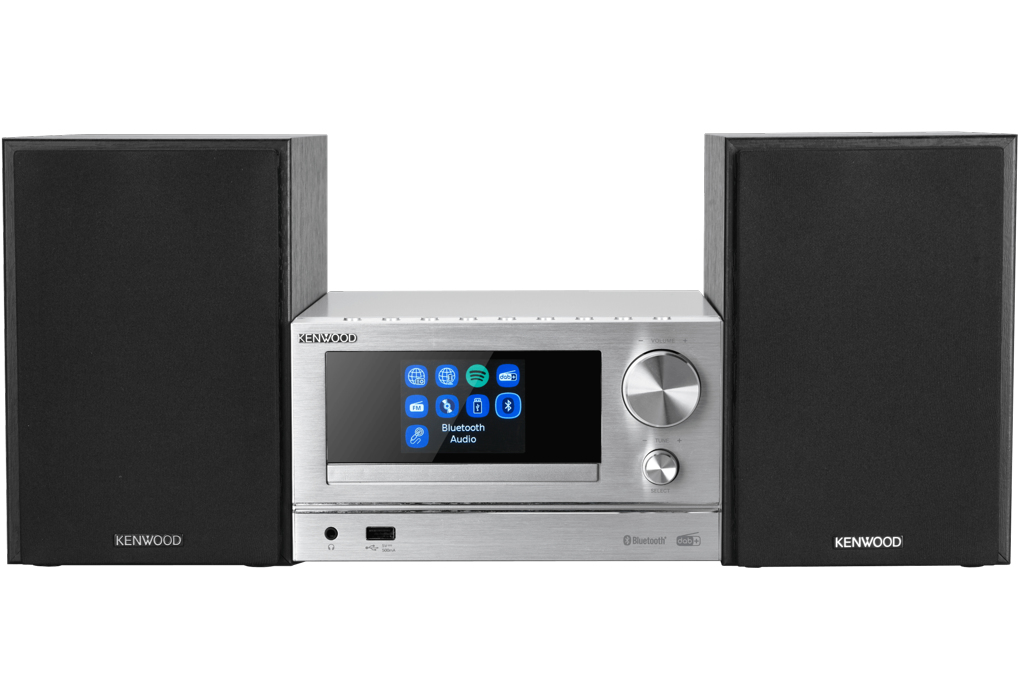 Kenwood M-7000S, Home-Audio-Minisystem, Silber, 1 Disks, 30 W, 2-Wege, 6 Ohm - Image 4