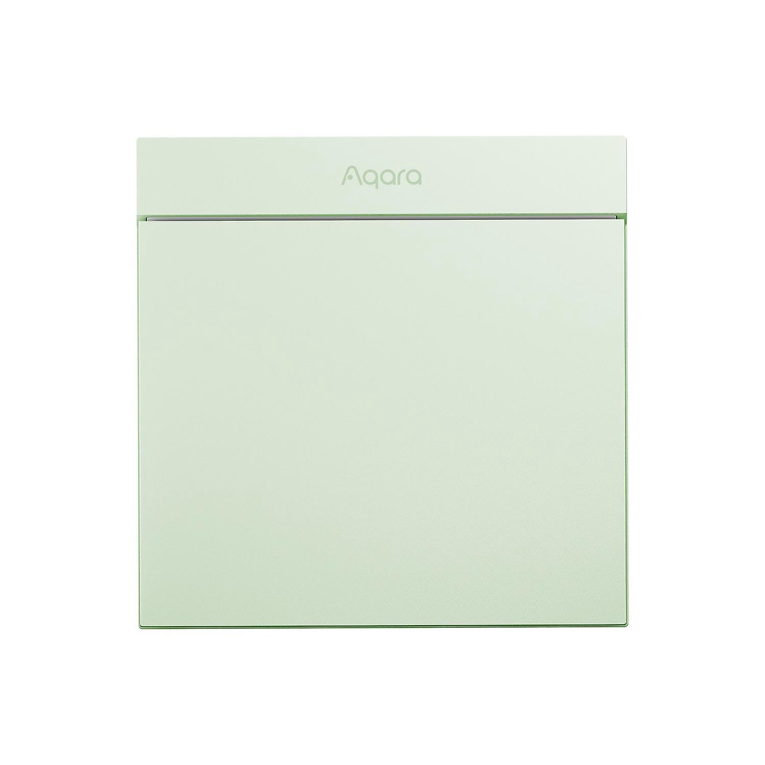 Mixhome Aqara Smart Wandschalter H1m Neutral Mars-Tech Funk-Lichtschalter Mit Zigbee 3.0 Mehrfachsteuerung – 1 Taste – Grün
