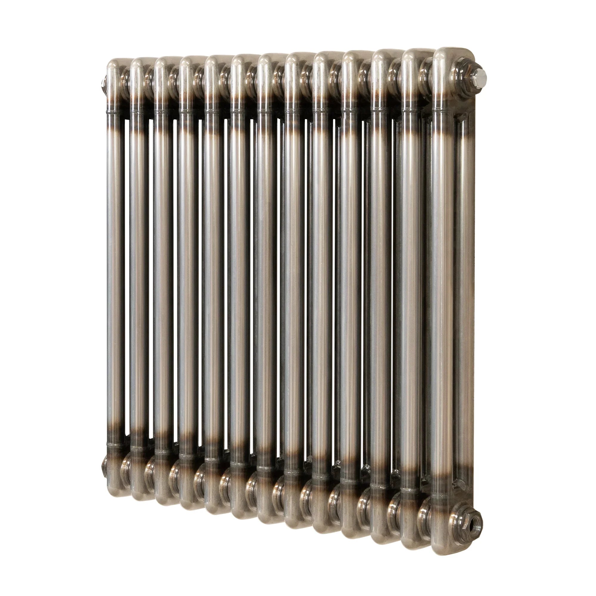Monster Shop Traditional 2 Column Radiator - 600 X 605mm - Raw Metal