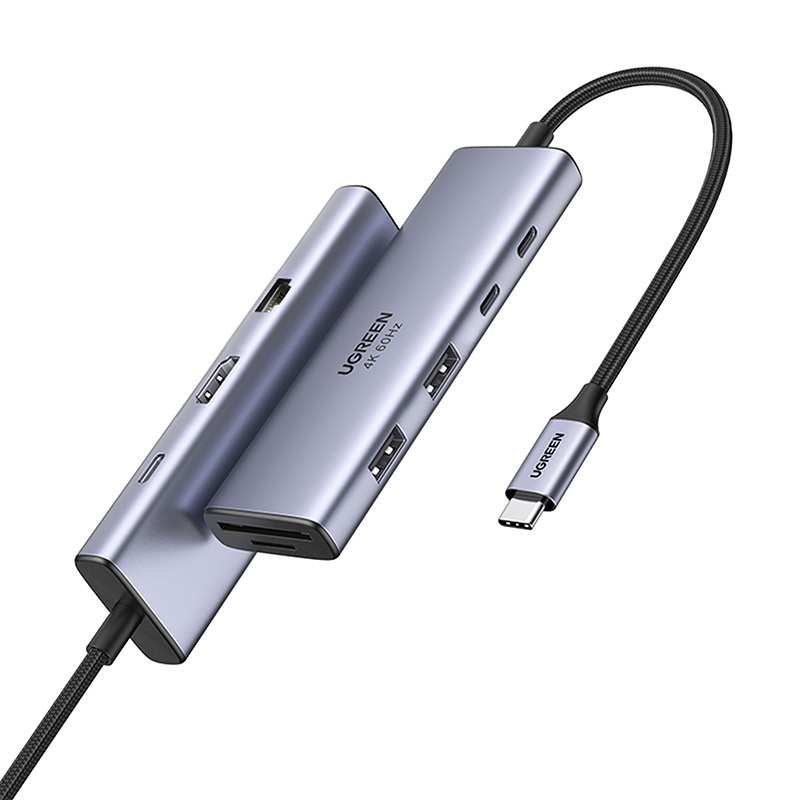 Ugreen 15375, USB Typ C, HDMI, RJ-45, USB Typ C, 60 Hz, 3860 × 2160 Pixel, 100 W, Gigabit-Ethernet - Bild 5