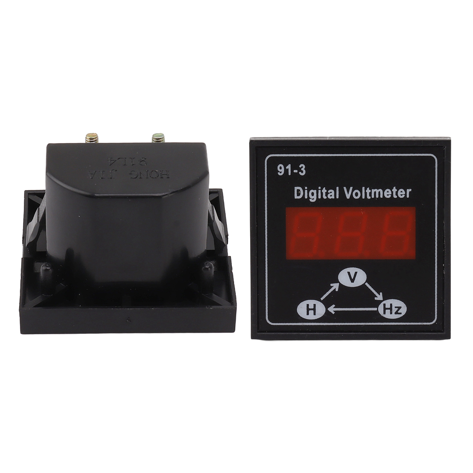 Voltmètre numérique monophasé/triphasé 220 V/380 V pour groupe électrogène, mesure tension, fréquence et compteur horaire