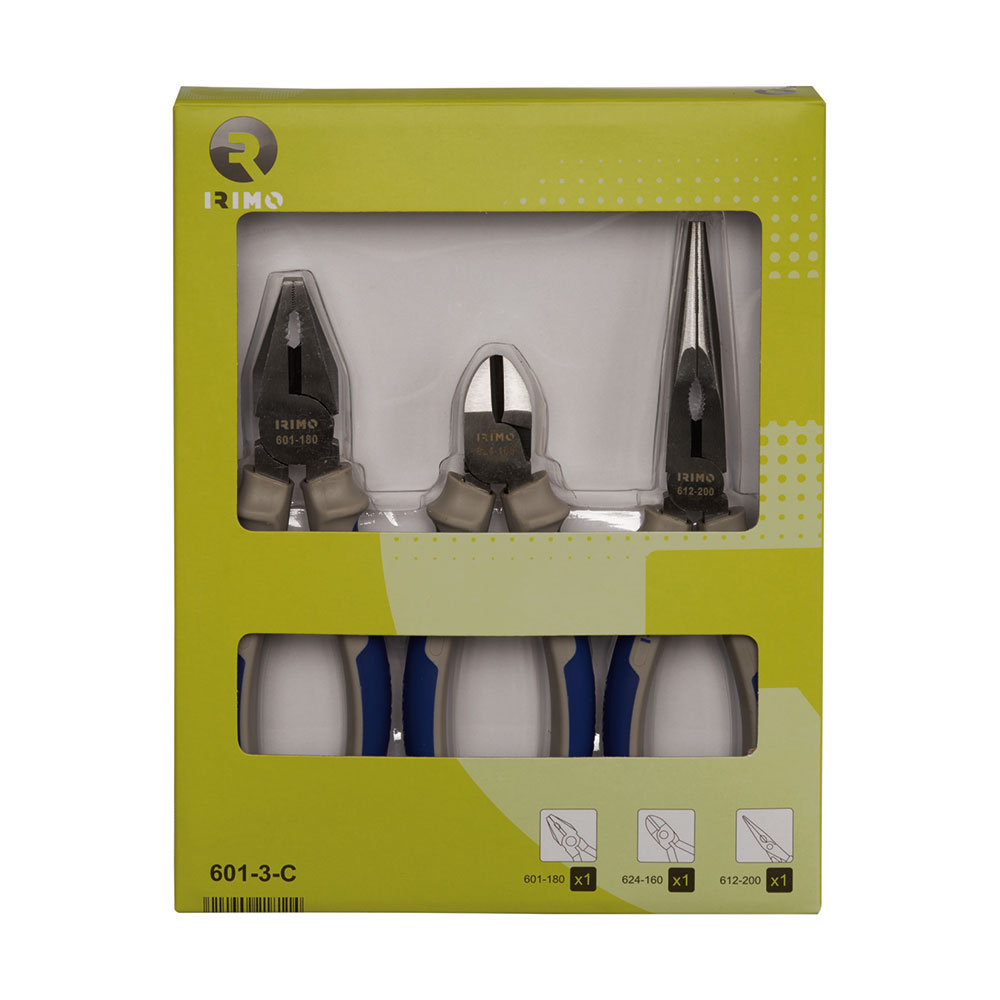 Irimo Taschenmesser-Set, 7 Gebläute Inbusschlüssel, 1,5-8Mm 46-8-F