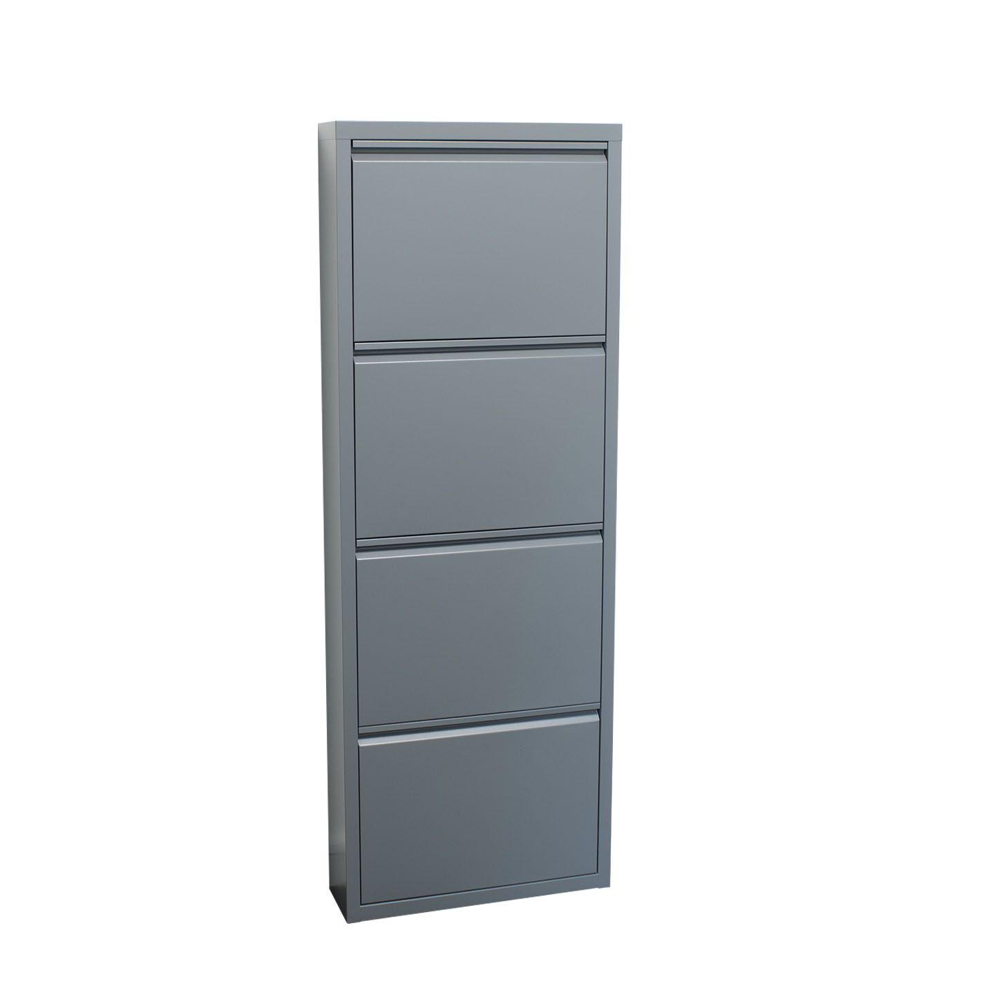 Pisa Armoire À Chaussures À 4 Rabats/portes En Métal