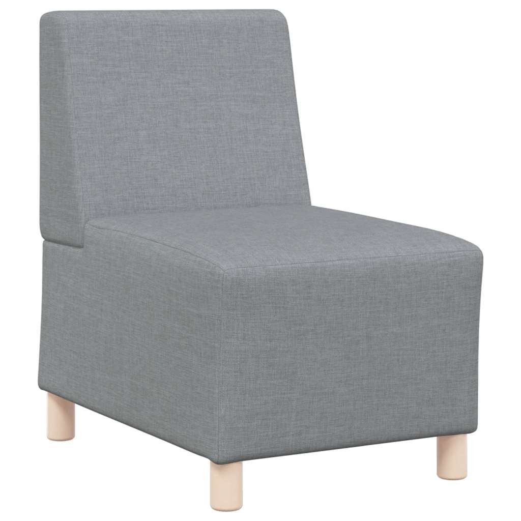 Divano Sedia Senza Braccioli Grigio Chiaro 55 Cm In Tessuto Vidaxl