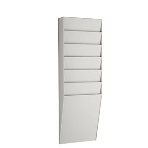 PAPERFLOW Wand-Sortiertafel 6 Fächer, A4 hoch, grau