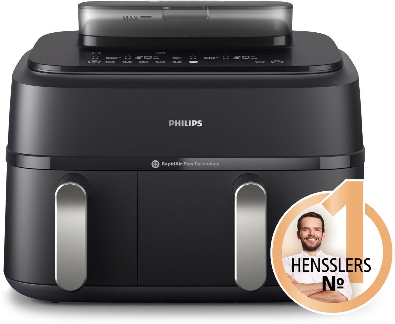 Philips Schwarz/Silber 5000 Series Na551/00 Heißluftfritteuse