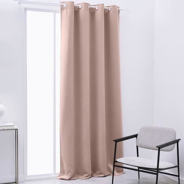 Les Tendances Vorhang Today Essential Undurchsichtig Hellrosa 140 X 240 Cm