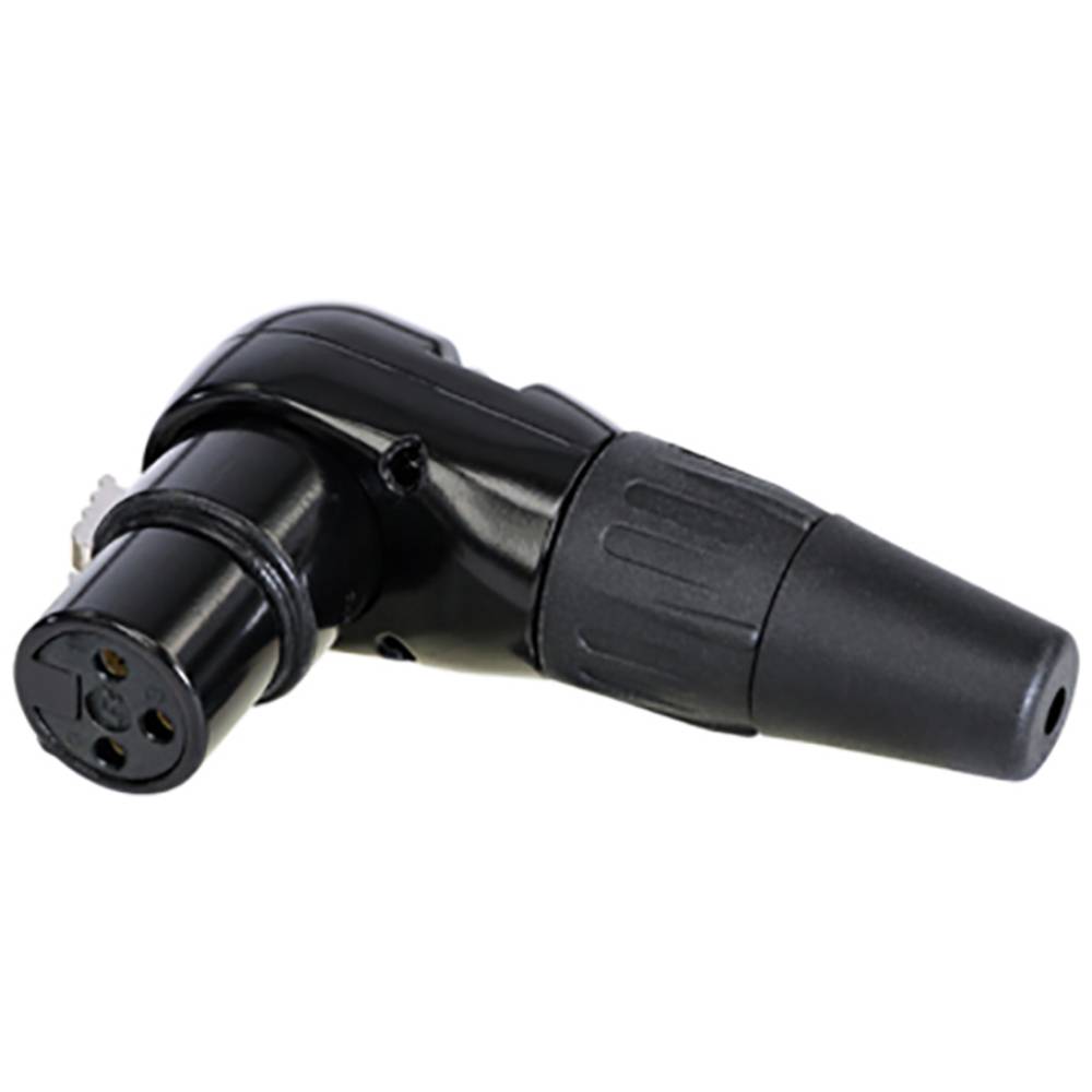 Rean RC3FR-B XLR Connector Right Angle 3 Pins 1pc