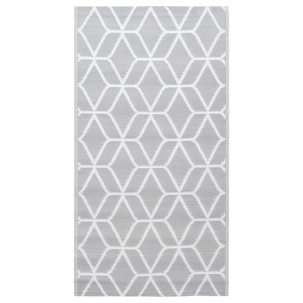 vidaXL Outdoor-Teppich ARAKIL Grau 190x290 cm PP