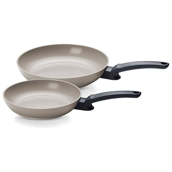 FISSLER Pfanne CERATAL EVO CLASSIC 24cm Antihaft Warmgrau hellgrau