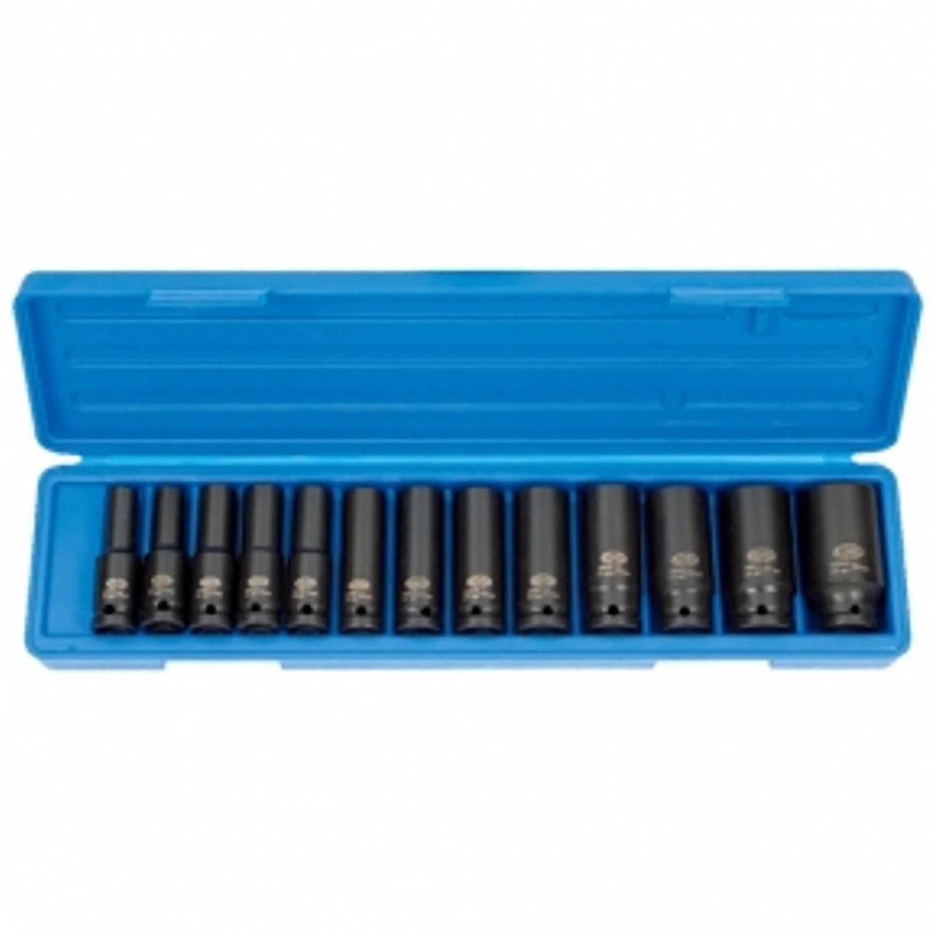 Boni-Shop® Schlagschrauber Nuss Set 1/2 Zoll, 10-30 Mm, Tief, 13-teilig, Cr-mo